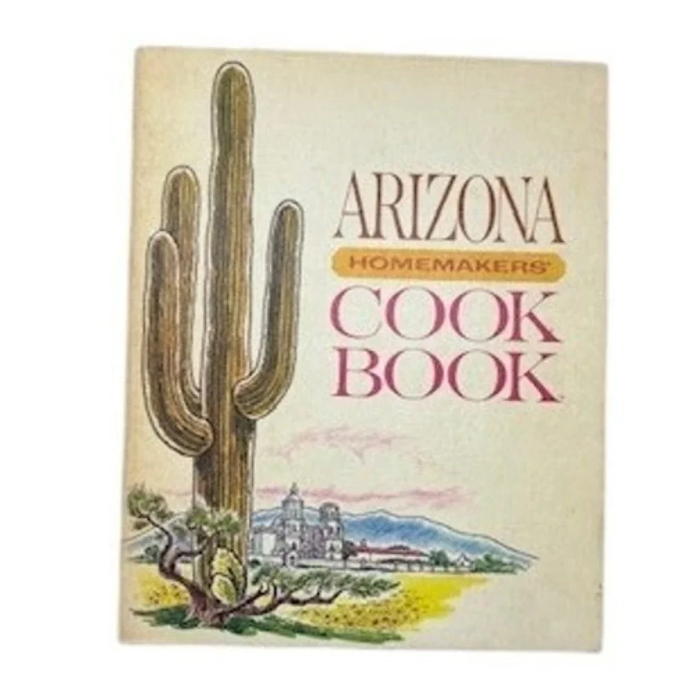 Vintage‎ Arizona Homemakers Cookbook Ring Bound Illustrated Tabbed Dividers
